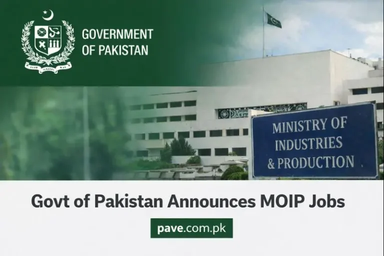 Govt of Pakistan Announces MOIP Jobs 2026 in Ministry of Industries and Production