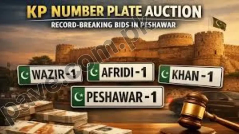 Big Revenue: KP Number Plate Auction Generates Rs 5.81 Crore