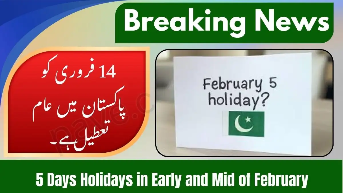 5 Days Holidays in Early and Mid of February