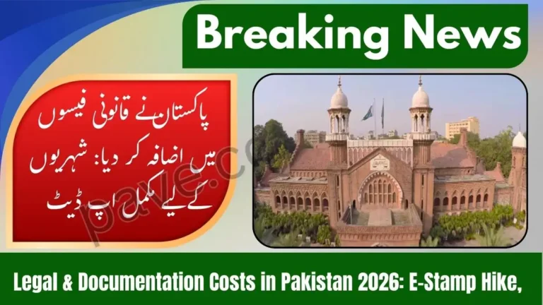 Pakistan Legal Fees Increase – What You Should Know