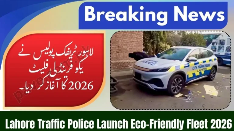 Lahore Traffic Police Launch Eco-Friendly Fleet 2026