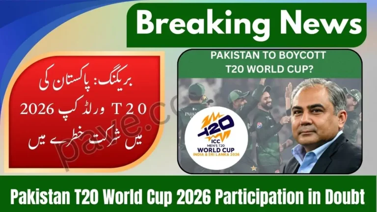 Who’ll Replace Pakistan in Twenty World Cup – Possible Team Is Likely To Be Announced End of January