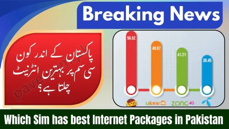 Which Sim has best Internet Packages in Pakistan