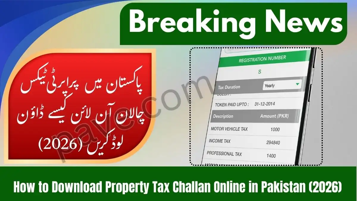 Online Property Tax Challan Download PDF