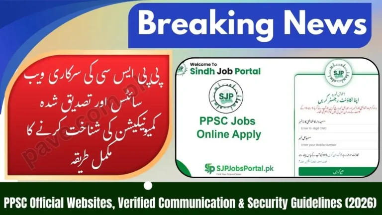 PPSC Public Notice: List of Punjab Public Service Commission Official Websites and Media Pages 2026