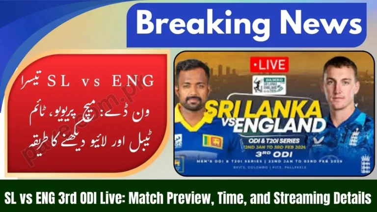 Sri Lanka vs England Third ODI Live Match Screaming Live – SL v ENG Live Cricket Score