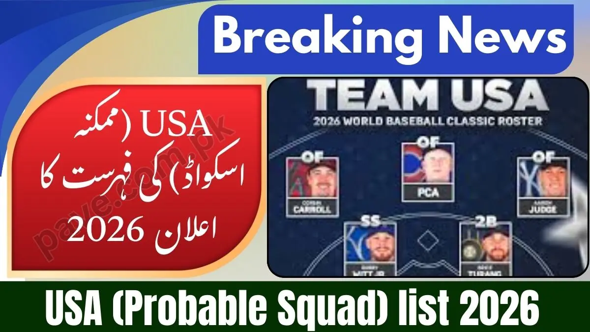 USA T20 World Cup 2026 Probable Squad & Player List 1 USA T20 World Cup 2026 Probable Squad & Player List