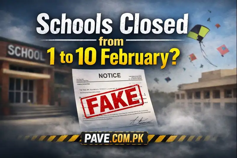 Holidays Announcement Circulating on Social Media Regarding Schools Closed from 1 to 10 February