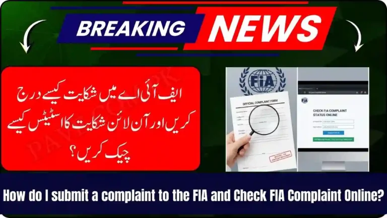 How do I submit a complaint to the FIA and Check FIA Complaint Online