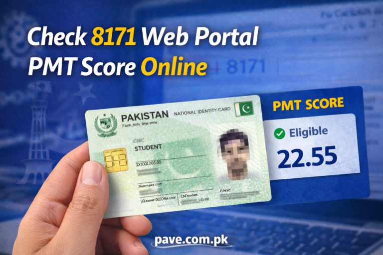 How to Check 8171 Web Portal PMT Score Online