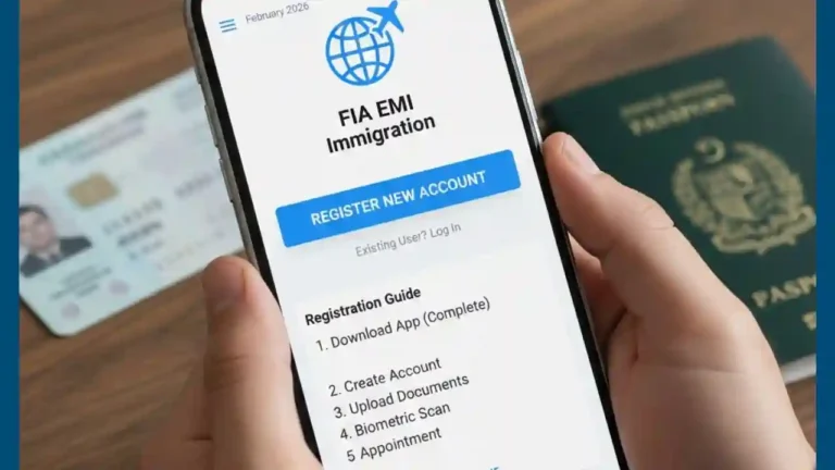 How to Register on FIA EMI Immigration App February 2026 6 How to Register on FIA EMI Immigration App February 2026