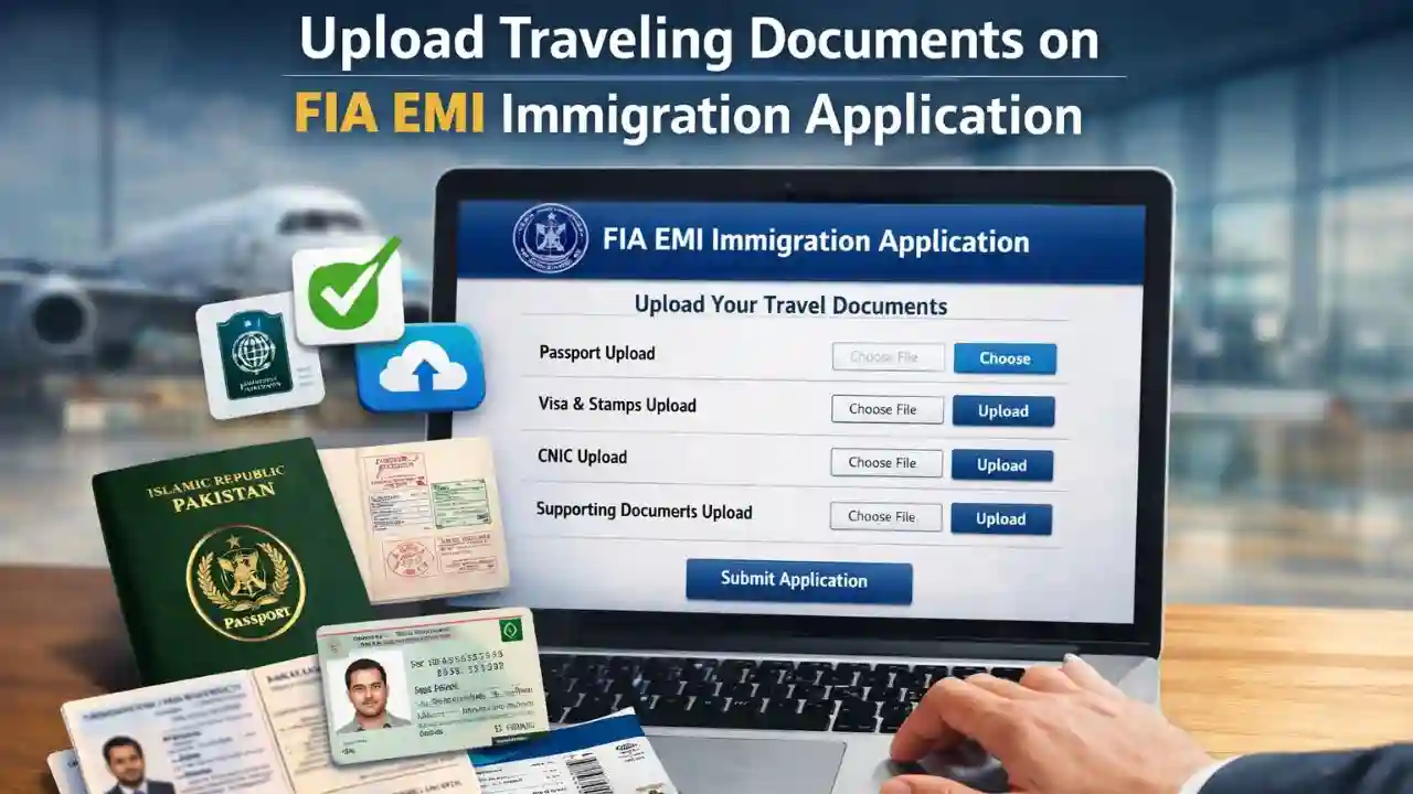 How to Upload Traveling Documents on FIA EMI Immigration Application