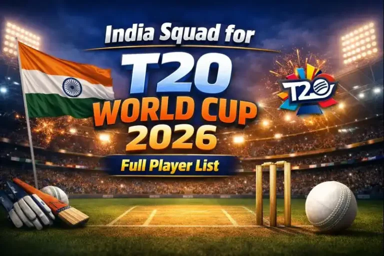 India Squad for T20 World Cup 2026