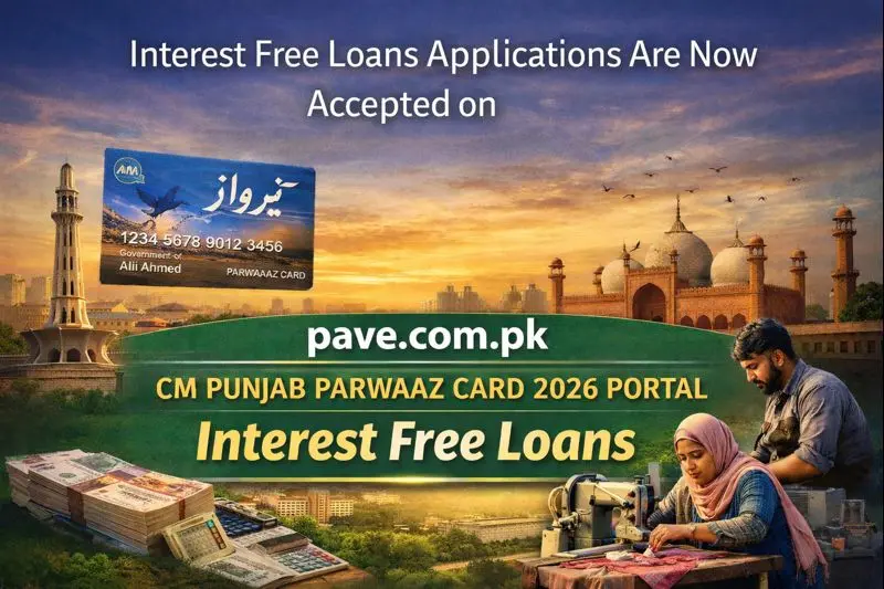 Interest Free Loans Applications Are Now Accepted on CM Punjab Parwaaz Card 2026 Portal