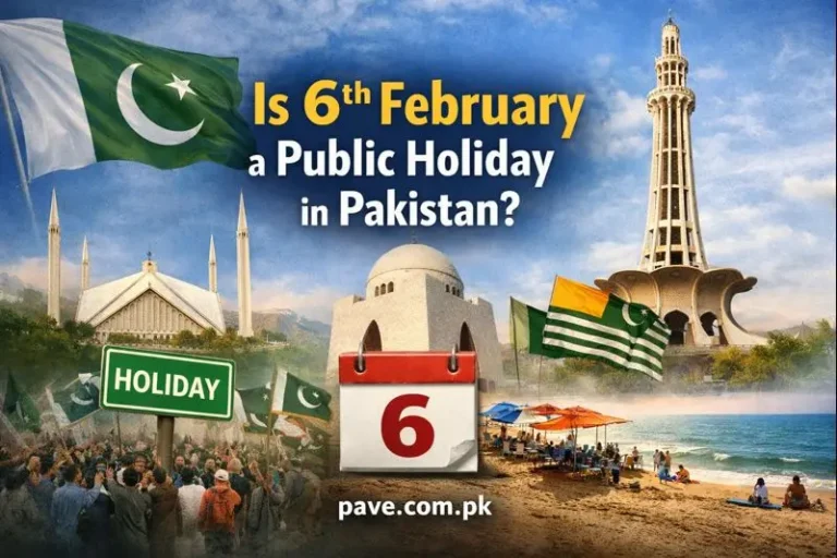 Is 6th February a Public Holiday in Pakistan