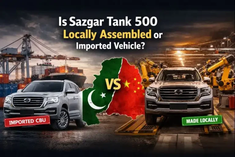 Is Sazgar Tank 500 Locally Assembled or Imported Vehicle?