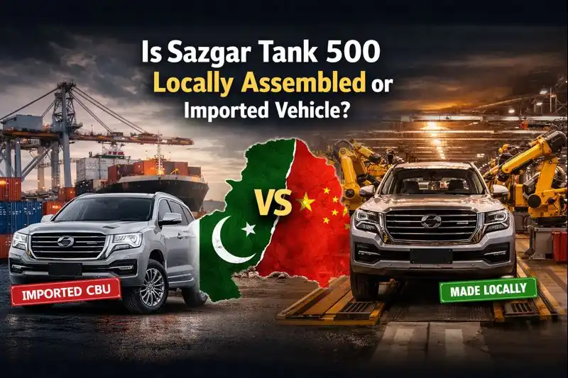 Is Sazgar Tank 500 Locally Assembled or Imported Vehicle?
