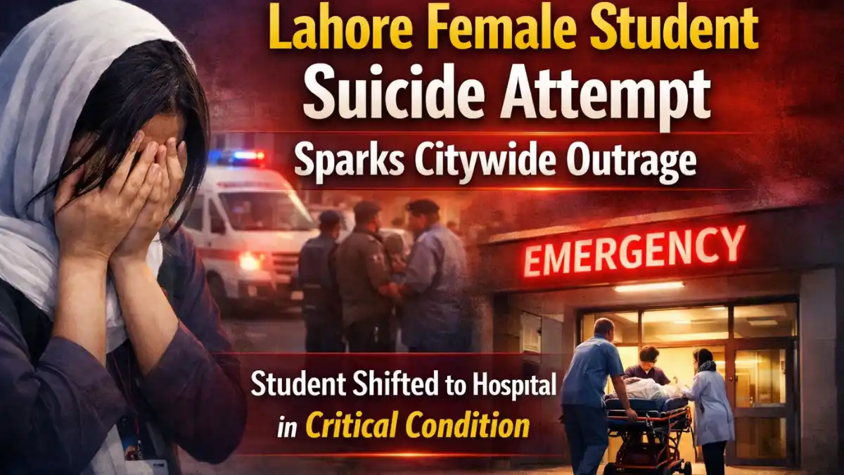 Lahore Female Student Suicide Attempt Sparks Citywide Outrage 1 Lahore Female Student Suicide Attempt Sparks Citywide Outrage