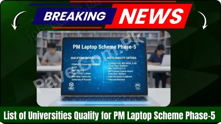 List of Universities Qualify for PM Laptop Scheme Phase-5