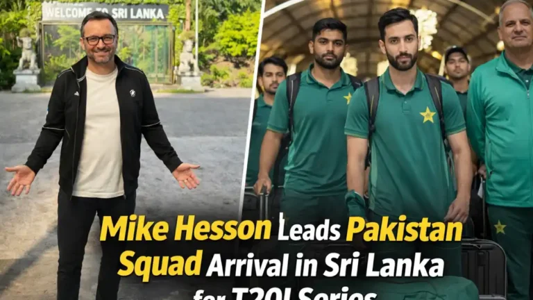 Mike Hesson Leads Pakistan Squad Arrival in Sri Lanka for T20I Series