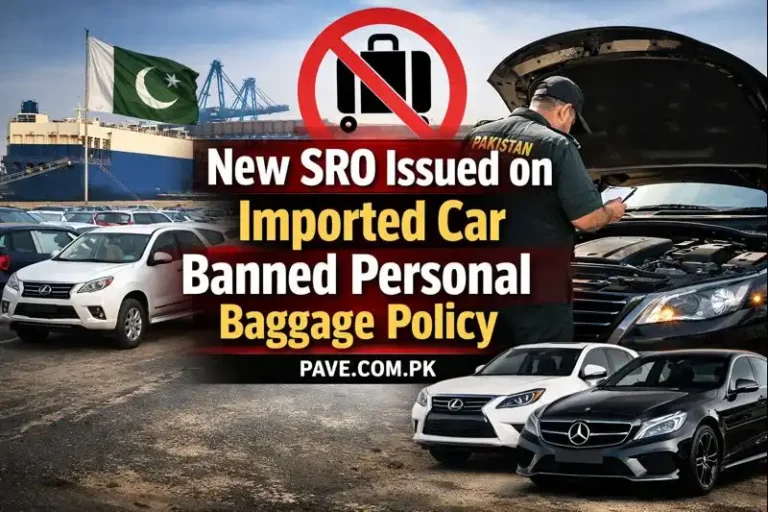 New SRO Issued on Imported Cars - Pakistan Banned Personal Baggage Policy 10 New SRO Issued on Imported Car Banned Personal Baggage Policy