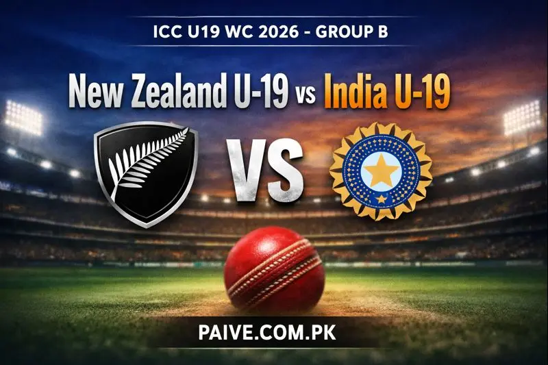 New Zealand U-19 vs India U-19 ICC U19 WC 2026