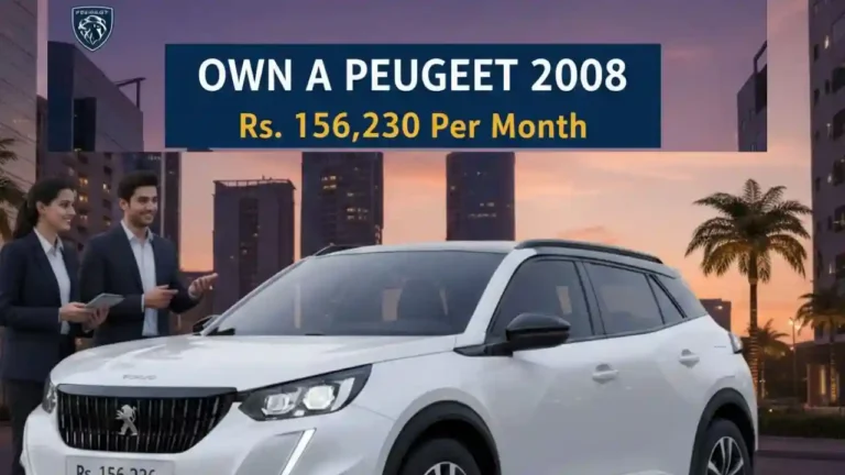 Own Peugeot 2008 for Rs. 156,230 Per Month in Pakistan 2026