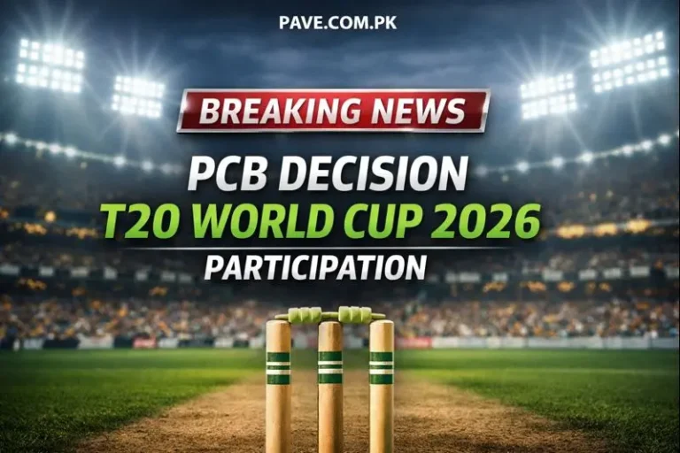 PCB Decision T20 World Cup 2026 Participation