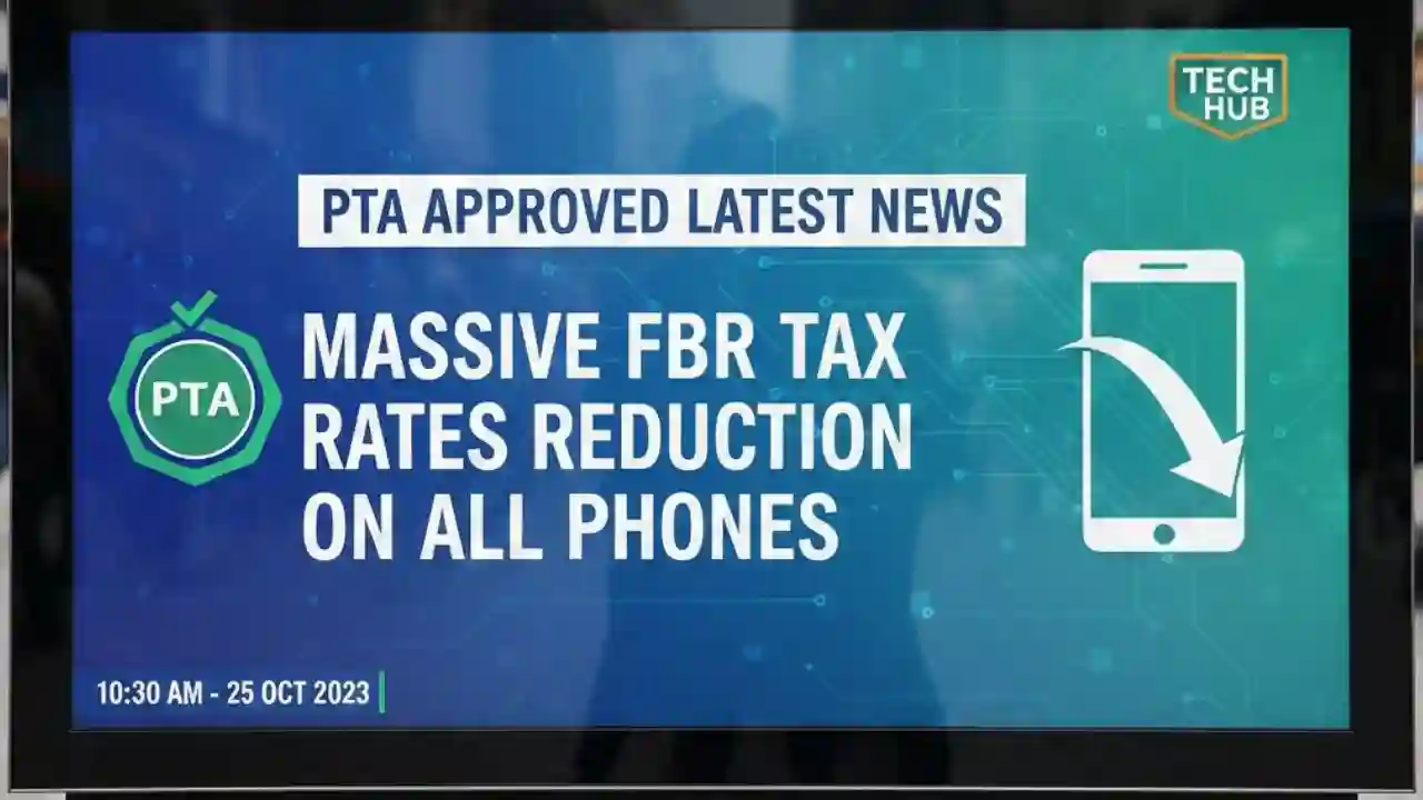 PTA Approved Latest News - Massive FBR Tax Rates Reduction on All Phones