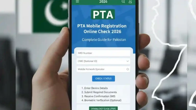 PTA Mobile Registration Online Check 2026 – Complete Guide for Pakistan