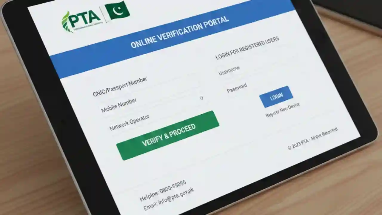 PTA Mobile Registration Online Verification Portal Login Pakistan 1 PTA Mobile Registration Online Verification Portal Login Pakistan