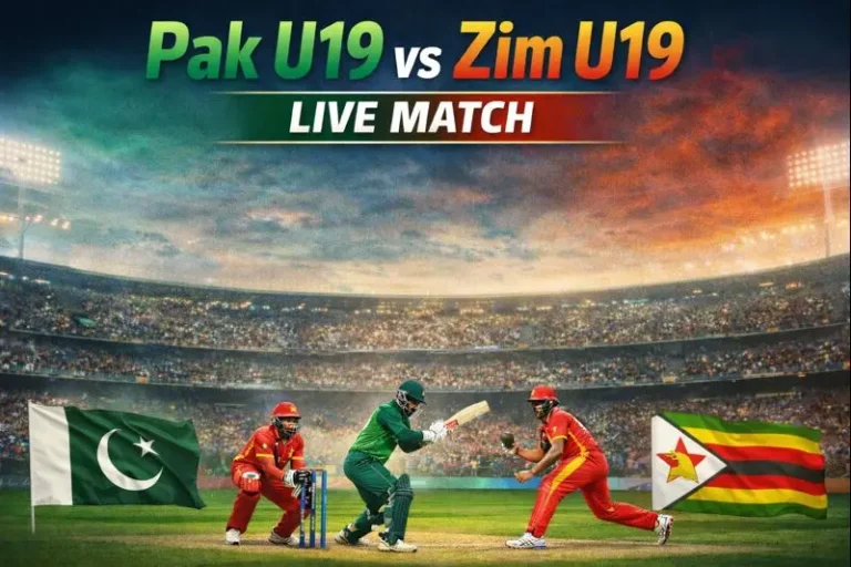 Pak U19 vs Zim U19 Live Match Update