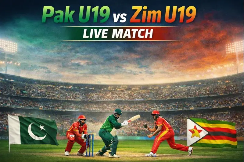 Pak U19 vs Zim U19 Live Match Update