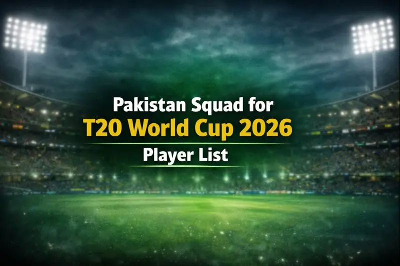 Pakistan Squad for T20 World Cup 2026 Player List