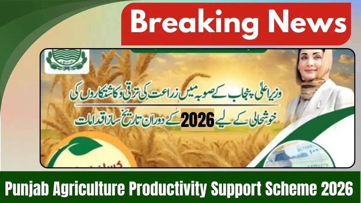 Punjab Agriculture Productivity Support Scheme 2026