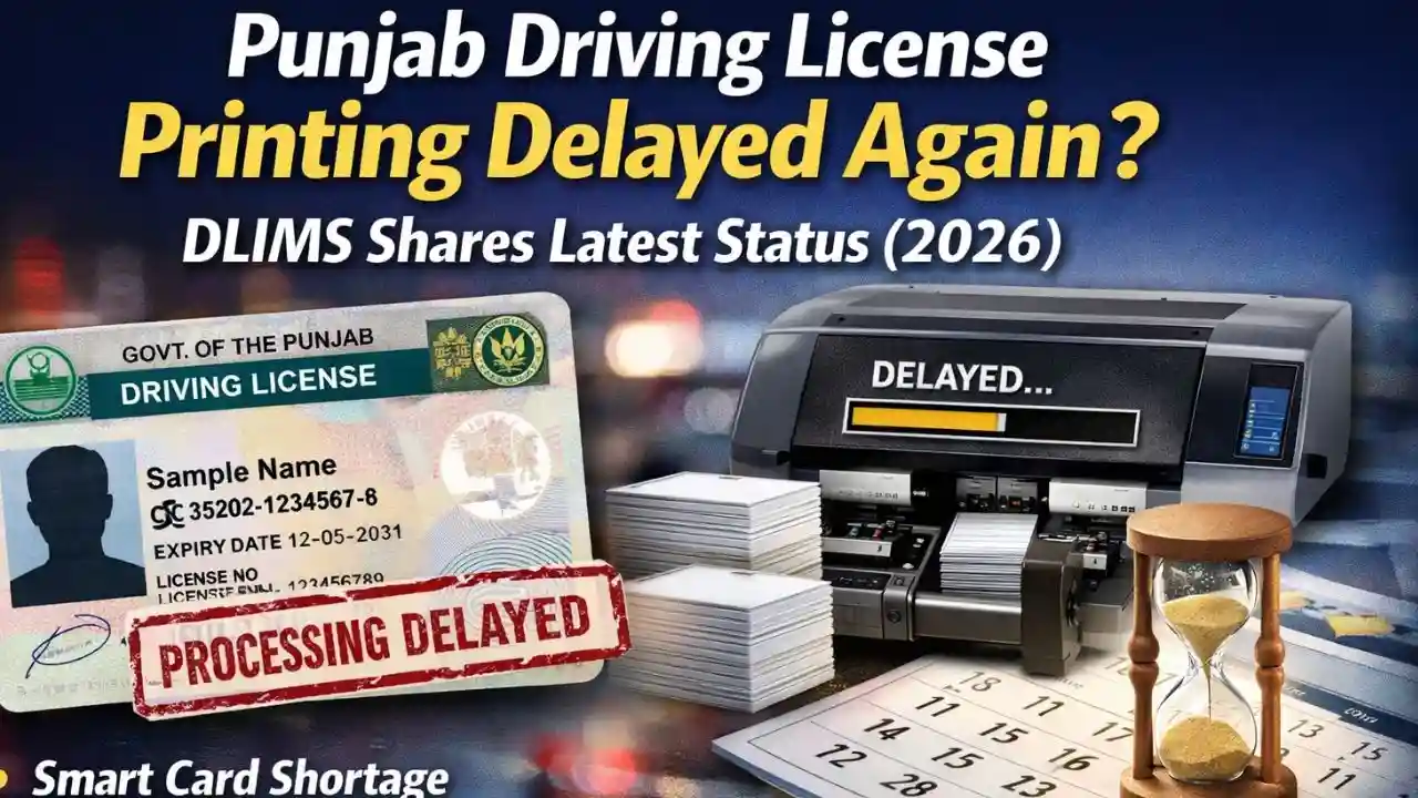 Punjab Driving License Printing Delayed Again
