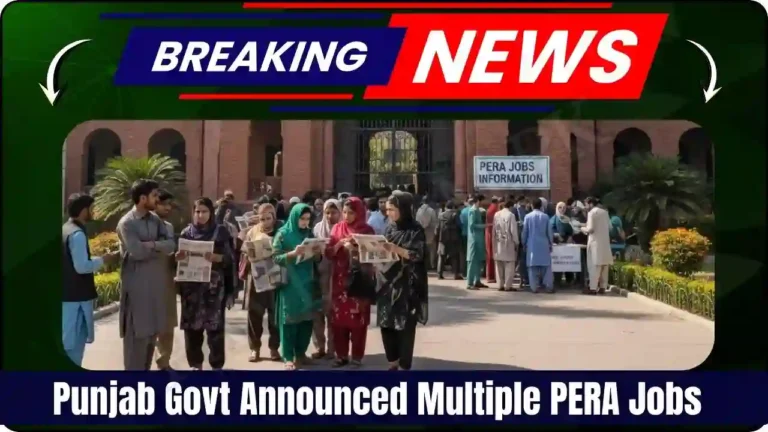 Punjab Govt Announced Multiple PERA Jobs