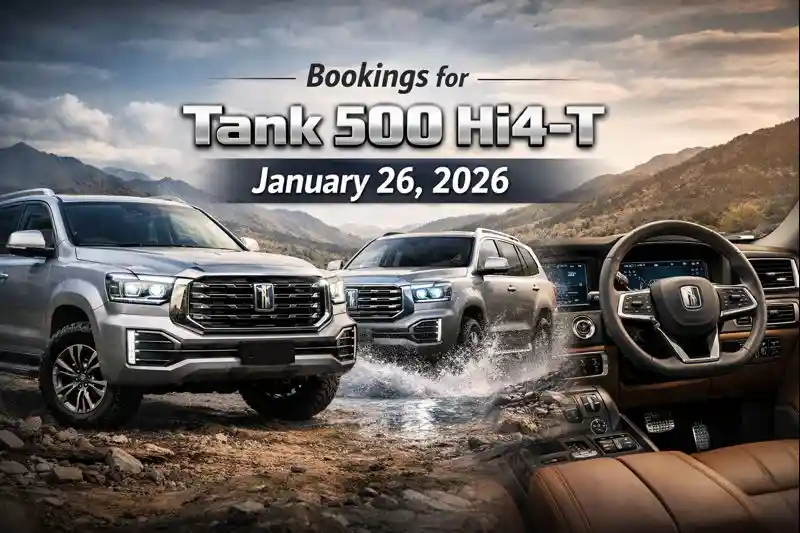 Sazgar Has Set to Open Bookings for Tank 500 Hi4-T from Jan 26