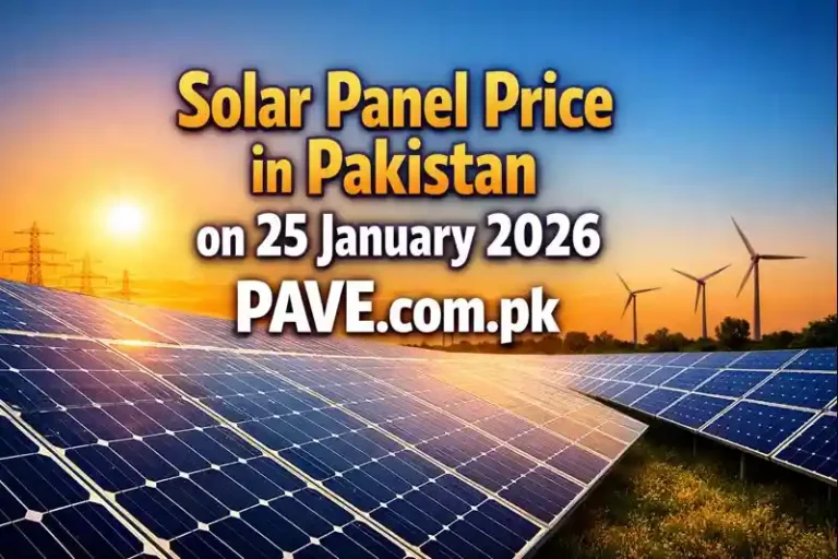 Solar Panel Price in Pakistan on 25 January 2026