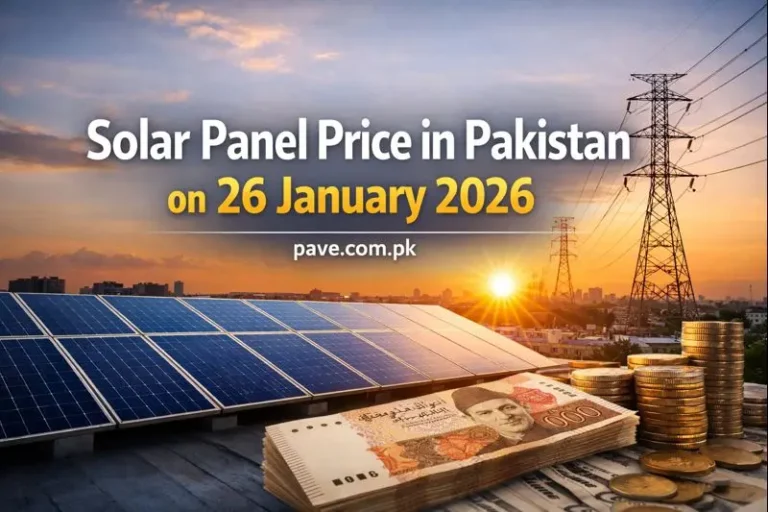 Solar Panel Price in Pakistan on 26 January 2026