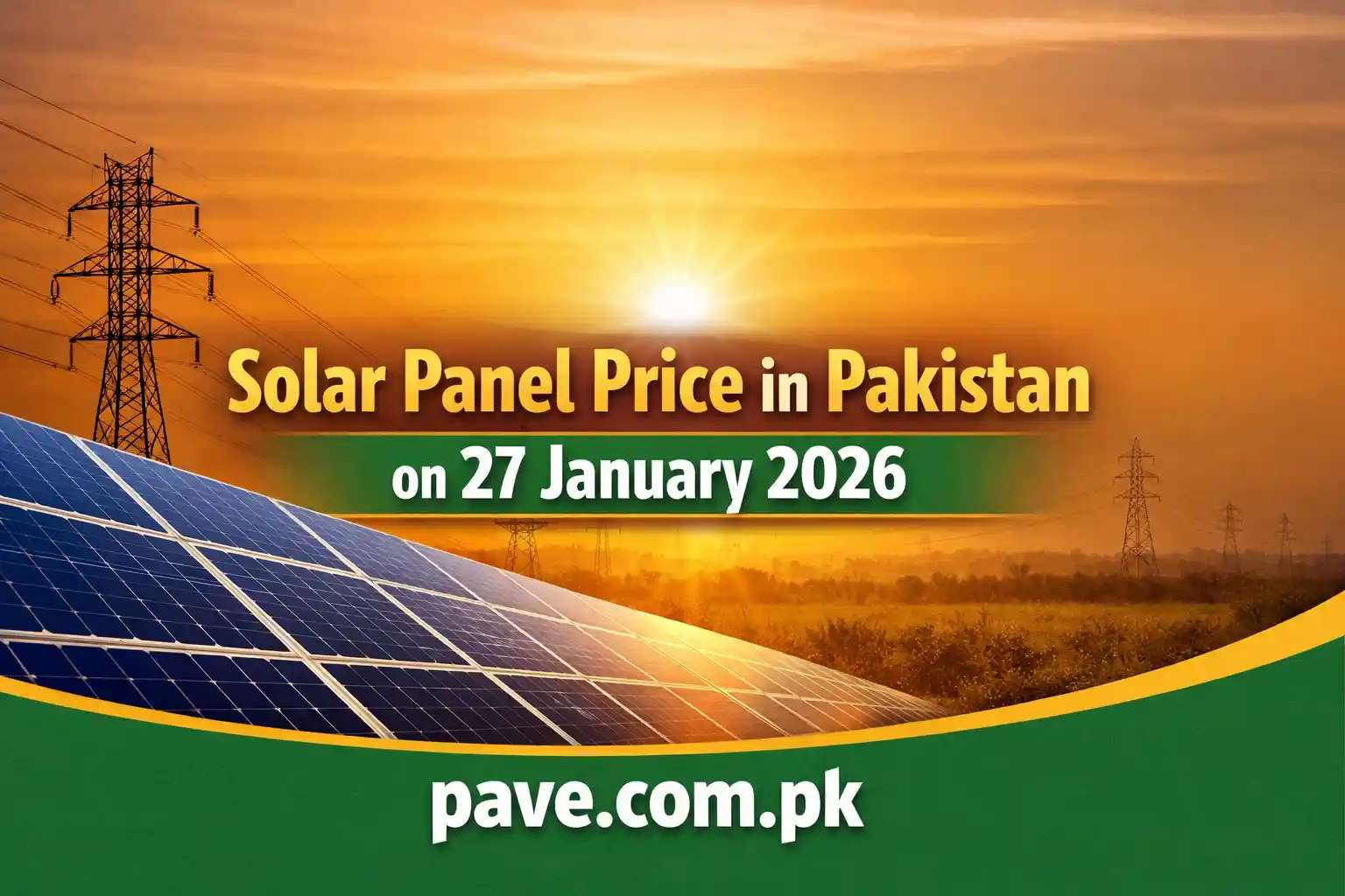 Solar Panel Price in Pakistan on 27 January 2026