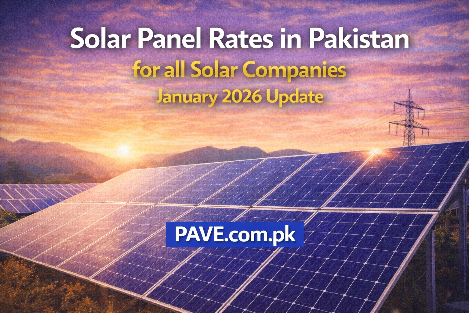 Solar Panel Rates in Pakistan for all Solar Companies January 2026 Update
