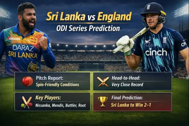 Sri Lanka vs England ODI Series Prediction