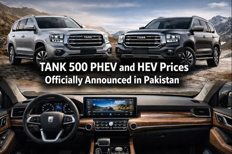 TANK 500 PHEV and HEV Prices Officially Announced in Pakistan Today Just Before Booking Date