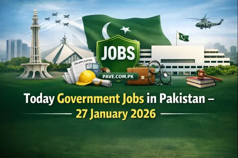 Today Government Jobs in Pakistan – 27 January 2026