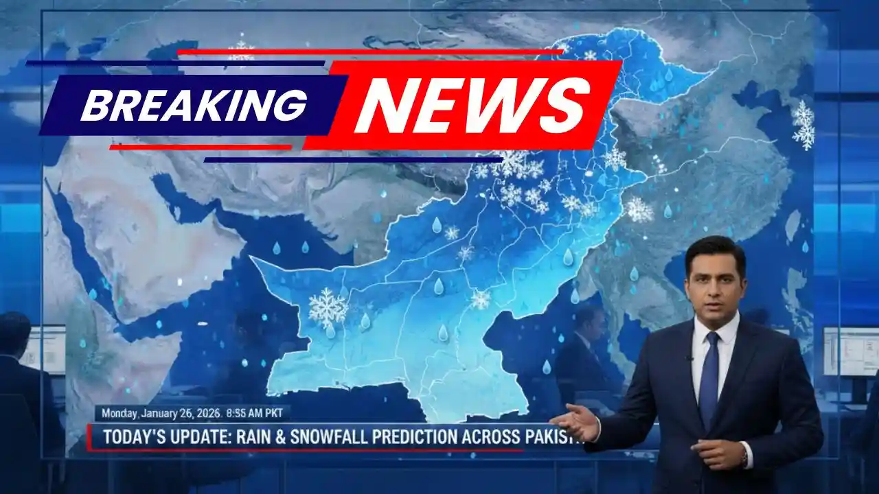 Today Update Rain and Snowfall Prediction Across Pakistan