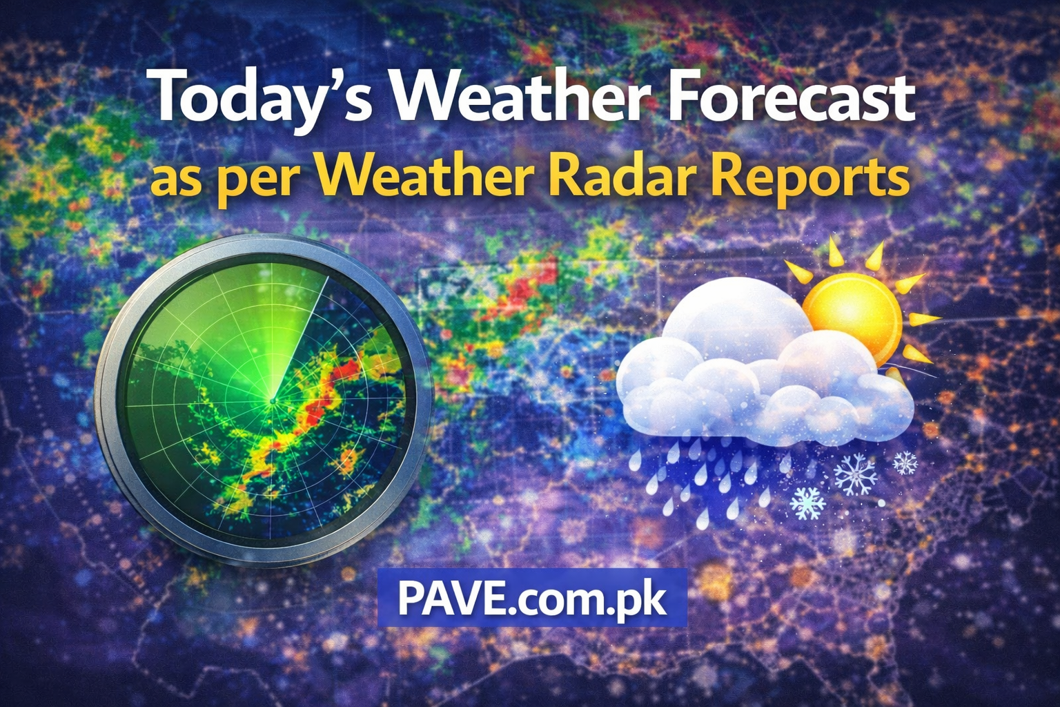 Todays Weather Forecast as per Weather Radar Reports