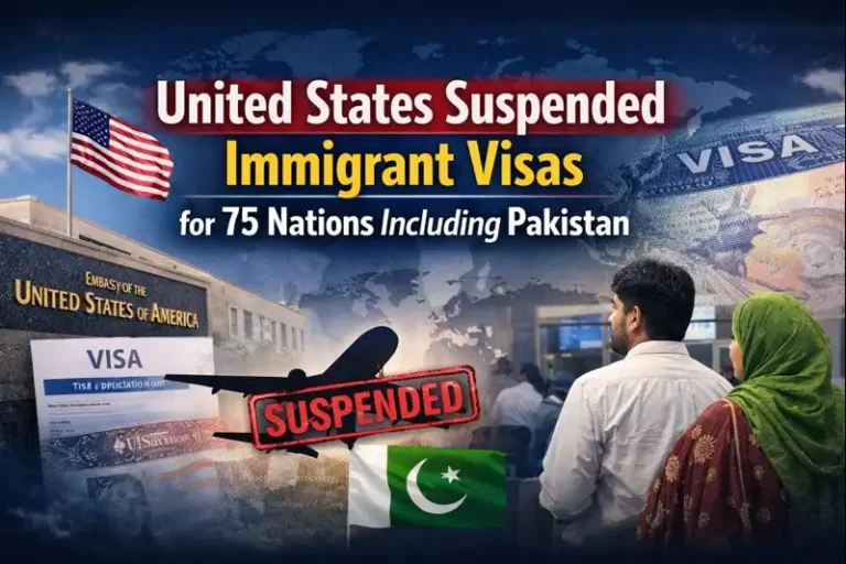 United States Suspended Immigrant Visas for 75 Nations Including Pakistan