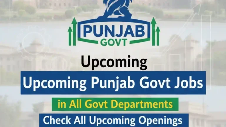 Upcoming Punjab Govt Jobs in All Govt Departments