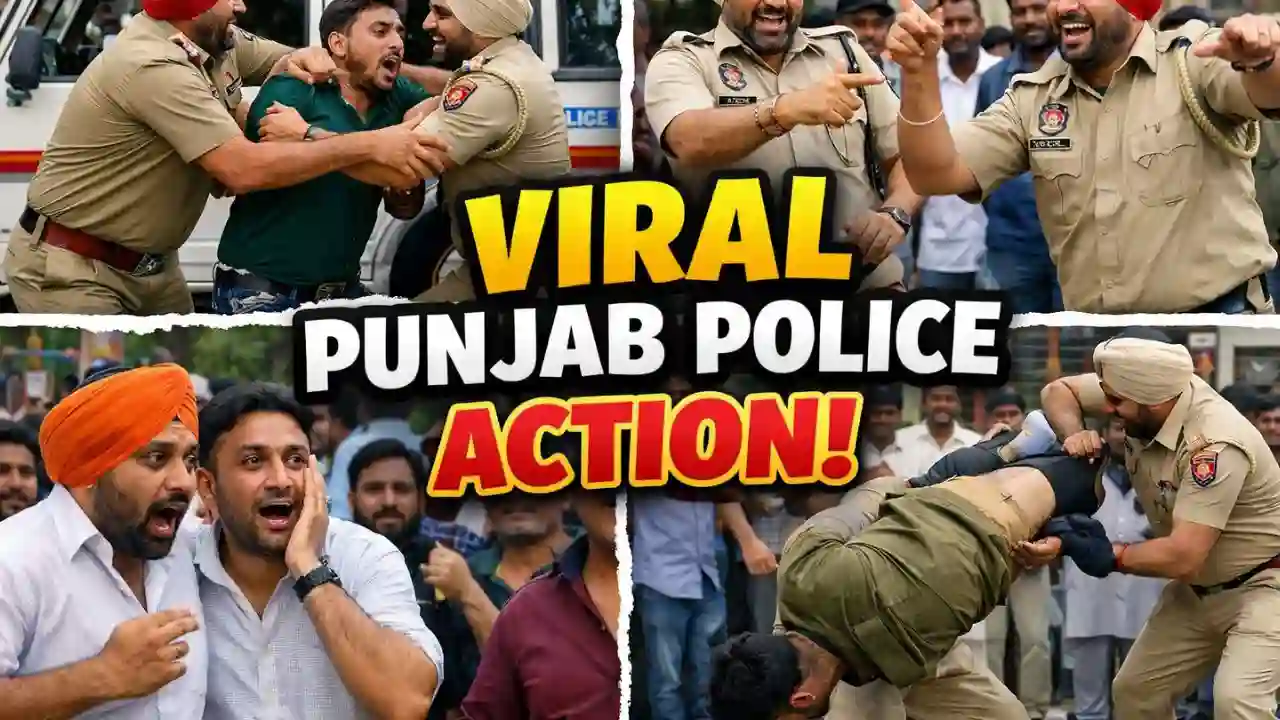 Viral Funny Video 7 Minutes 11 Seconds – Punjab Police Action